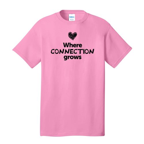 Where CONNECTION Grows EMOJI Adult T-Shirt - Black Imprint (KA-PC54-CONNF-B) image thumbnail
