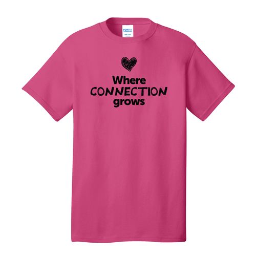 Where CONNECTION Grows EMOJI Adult T-Shirt - Black Imprint (KA-PC54-CONNF-B) image thumbnail