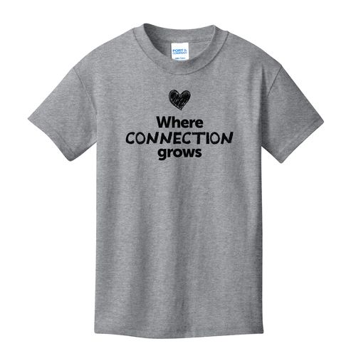 Where CONNECTION Grows EMOJI Youth T-Shirt - Black Imprint (KA-PC54Y-CONNF-B) image thumbnail