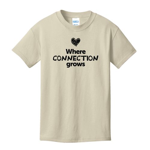Where CONNECTION Grows EMOJI Youth T-Shirt - Black Imprint (KA-PC54Y-CONNF-B) image thumbnail