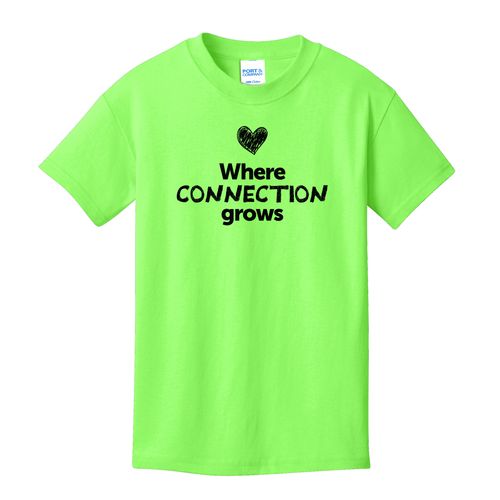 Where CONNECTION Grows EMOJI Youth T-Shirt - Black Imprint (KA-PC54Y-CONNF-B) image thumbnail