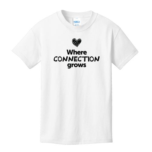 Where CONNECTION Grows EMOJI Youth T-Shirt - Black Imprint (KA-PC54Y-CONNF-B) image thumbnail