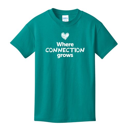 Where CONNECTION Grows EMOJI Youth T-Shirt - White Imprint (KA-PC54Y-CONNF-W) image thumbnail