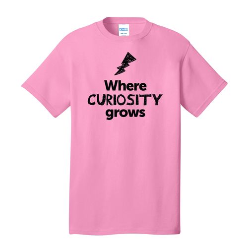 Where CURIOSITY Grows EMOJI Adult T-Shirt - Black Imprint (KA-PC54-CURIF-B) image thumbnail