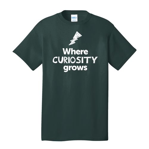 Where CURIOSITY Grows EMOJI Adult T-Shirt - White Imprint (KA-PC54-CURIF-W) image thumbnail