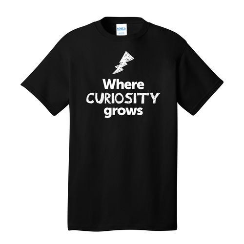 Where CURIOSITY Grows EMOJI Adult T-Shirt - White Imprint (KA-PC54-CURIF-W) image thumbnail