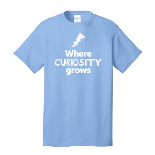 Where CURIOSITY Grows EMOJI Adult T-Shirt - White Imprint (KA-PC54-CURIF-W) image thumbnail
