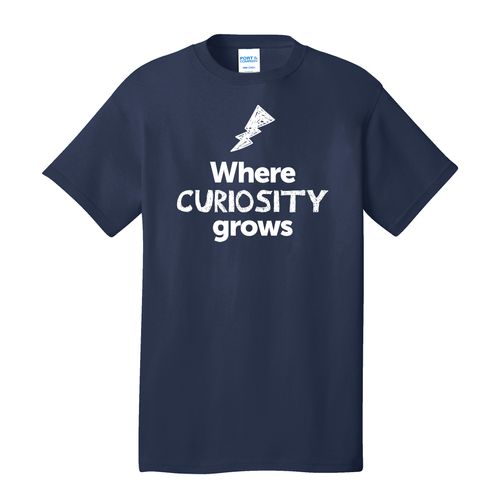 Where CURIOSITY Grows EMOJI Adult T-Shirt - White Imprint (KA-PC54-CURIF-W) image thumbnail