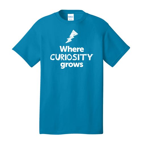 Where CURIOSITY Grows EMOJI Adult T-Shirt - White Imprint (KA-PC54-CURIF-W) image thumbnail