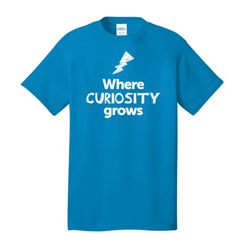 Where CURIOSITY Grows EMOJI Adult T-Shirt - White Imprint (KA-PC54-CURIF-W) image thumbnail