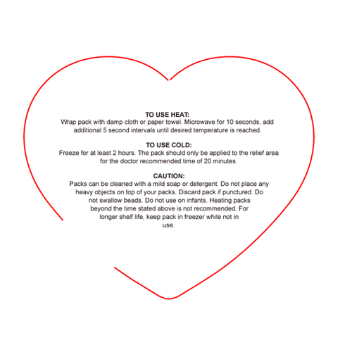 Large Heart Hot/Cold Pack (KA-WHF-HG16) image thumbnail