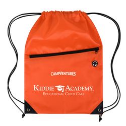 Image of CampVentures Drawstring Backpack with Front Zipper Pocket (KA-123921CV)