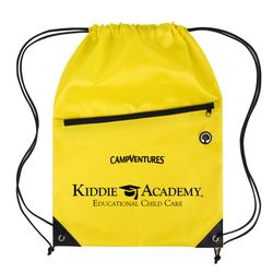 Image of CampVentures Drawstring Backpack with Front Zipper Pocket (KA-123921CV)