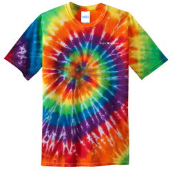 Image of Port & Company Youth Tie-Dye Tee - White Imprint (KA-PC147Y-W)