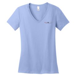 Image of District - Women's Perfect Weight V-Neck Tee (KA-DM1170L)