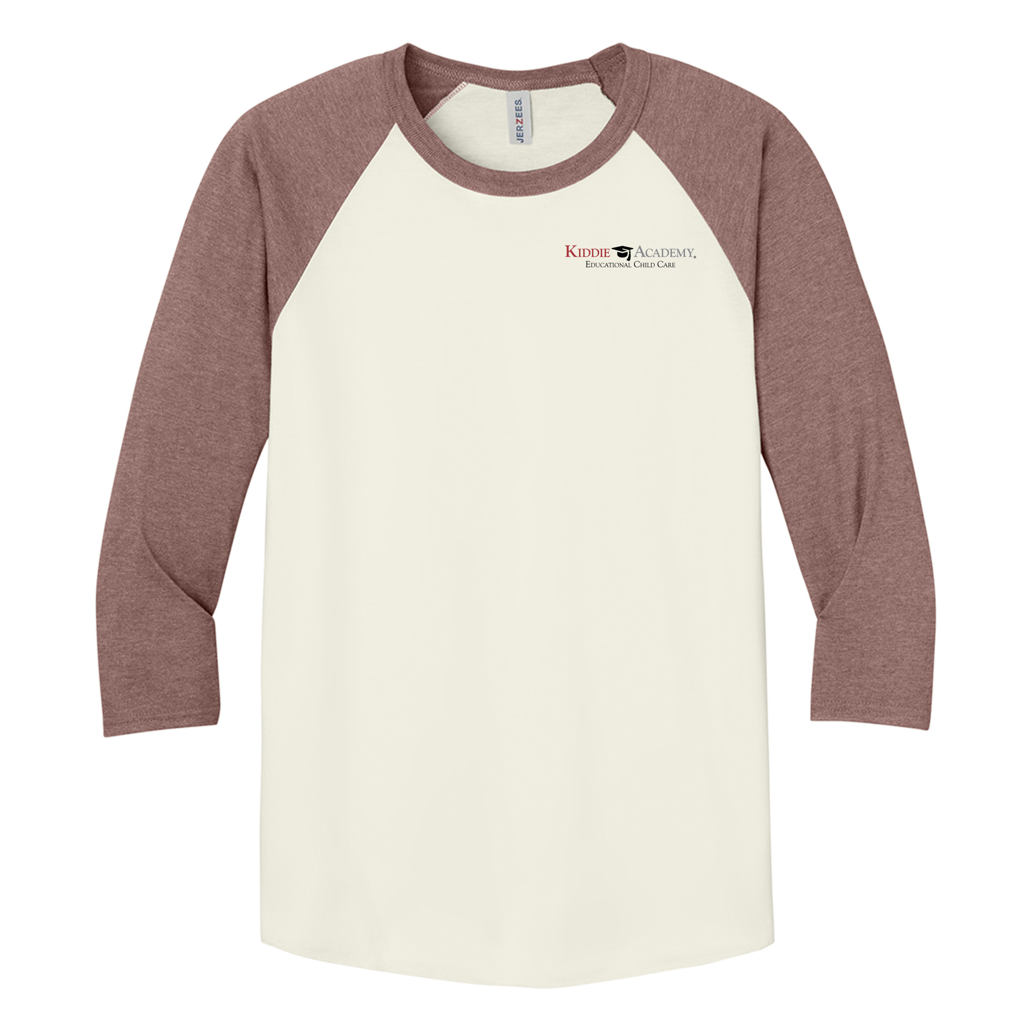 Image of Jerzees Unisex Premium Blend Combed Ring Spun 3/4-Sleeve Raglan (KA-560R)