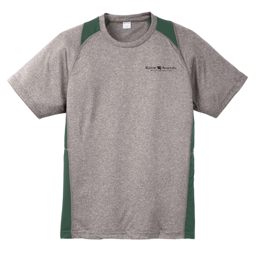Sport-Tek Adult Heather Colorblock Contender Tee - Black Imprint (Screen Print) (KA-ST361-SP) image thumbnail