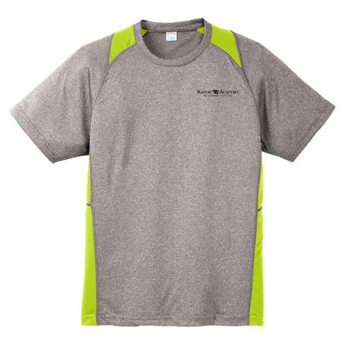 Sport-Tek Adult Heather Colorblock Contender Tee - Black Imprint (Screen Print) (KA-ST361-SP) image thumbnail