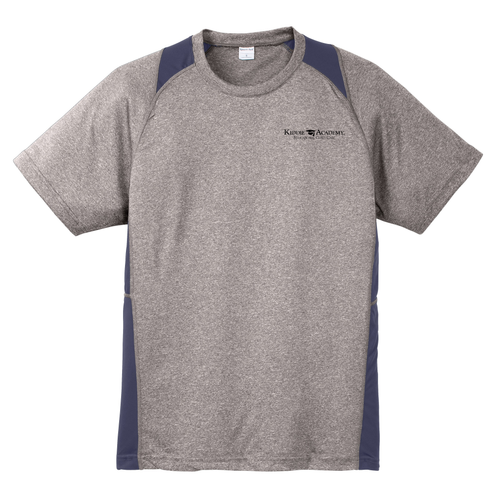 Sport-Tek Adult Heather Colorblock Contender Tee - Black Imprint (Screen Print) (KA-ST361-SP) image thumbnail