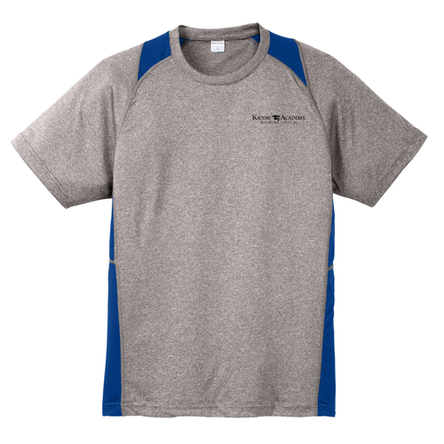 Sport-Tek Adult Heather Colorblock Contender Tee - Black Imprint (Screen Print) (KA-ST361-SP) image thumbnail