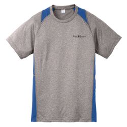 Image of Sport-Tek Youth Heather Colorblock Contender Tee (Screen Print) (KA-YST361-SP)