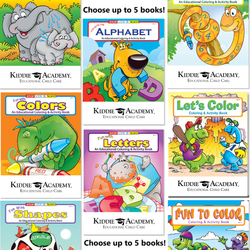 Image of Set of 5 Assorted Coloring Book Fun Packs (KA-ASSORT-FP)