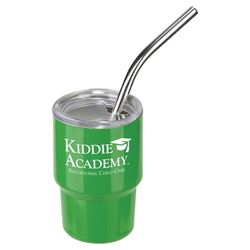 Image of Mini Belmont 3 oz Double-Wall Stainless Steel Tumbler with Straw (KA-DTM-MB24)