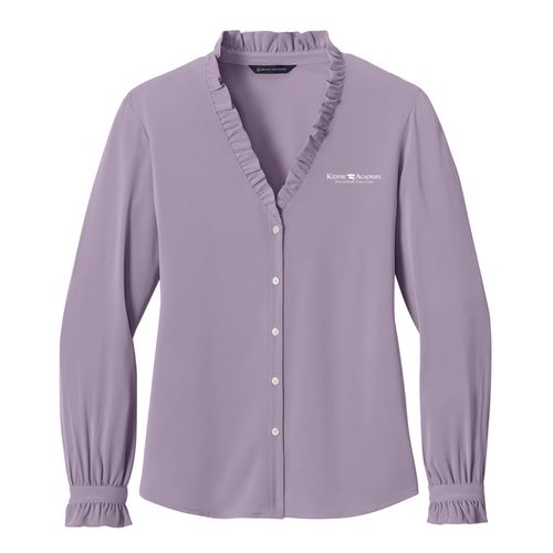 Brooks Brothers Women's Long Sleeve Ruffle Collar Blouse (KA-BB18011) image thumbnail