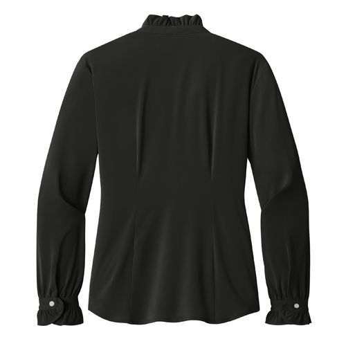 Brooks Brothers Women's Long Sleeve Ruffle Collar Blouse (KA-BB18011) image thumbnail
