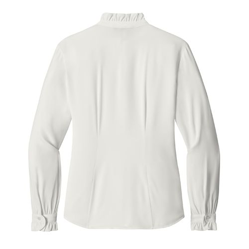 Brooks Brothers Women's Long Sleeve Ruffle Collar Blouse (KA-BB18011) image thumbnail