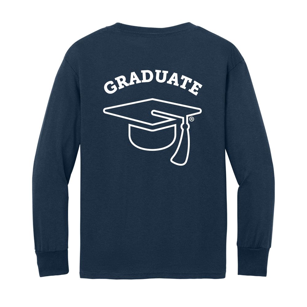 Graduation Youth Long Sleeve T-Shirt (KA-PC54YLS-GRADCAP) primary image