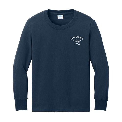 Graduation Class of 2026 Left Chest Youth Long Sleeve T-Shirt (KA-PC54YLS-GRADLC) image thumbnail