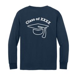 Image of Graduation Class of 2026 Youth Long Sleeve T-Shirt (KA-PC54YLS-GRAD26)
