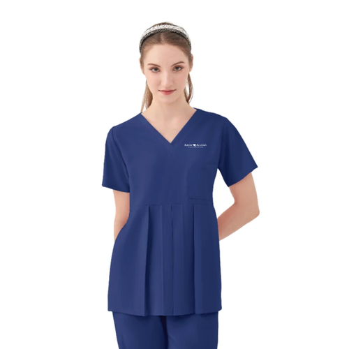 Women's One-Pocket ASPEN Peplum Maternity V-Neck Top (KA-1068) image thumbnail