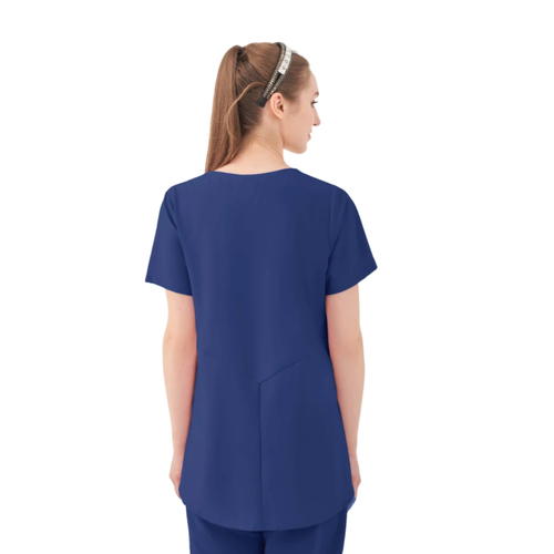 Women's One-Pocket ASPEN Peplum Maternity V-Neck Top (KA-1068) image thumbnail
