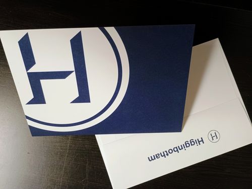 Folded Higginbotham Thank You Card Set image thumbnail