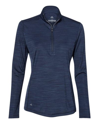 Women's Lightweight Mélange Quarter-Zip Pullover - A476 image thumbnail