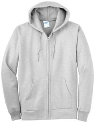 Image of Port & Company Tall Essential Fleece Full-Zip Hooded Sweatshirt. PC90ZHT