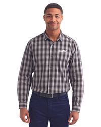 Image of Men's Mulligan Check Long-Sleeve Cotton Shirt