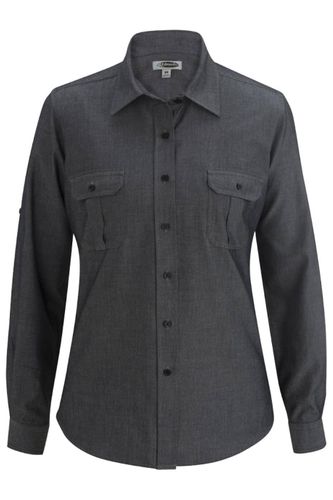 CHAMBRAY SHIRT with TWO POCKETS image thumbnail