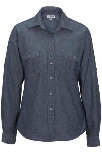 CHAMBRAY SHIRT with TWO POCKETS image thumbnail