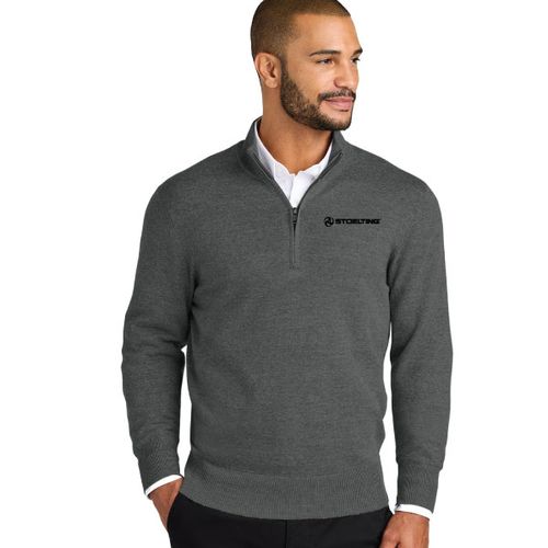 Easy Care Qtr Zip Sweater image thumbnail