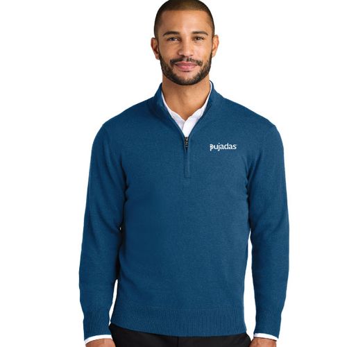 Easy Care Qtr Zip Sweater image thumbnail