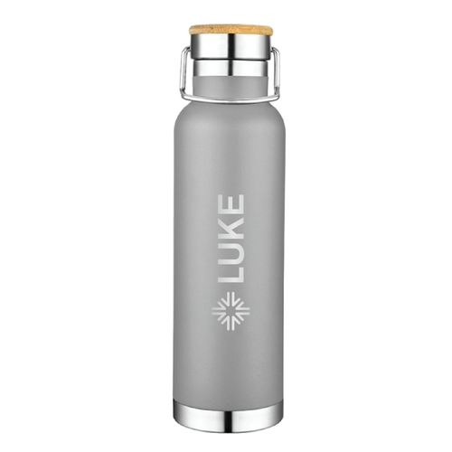 Slate 22oz Vacuum Bottle W/ Bamboo Top image thumbnail