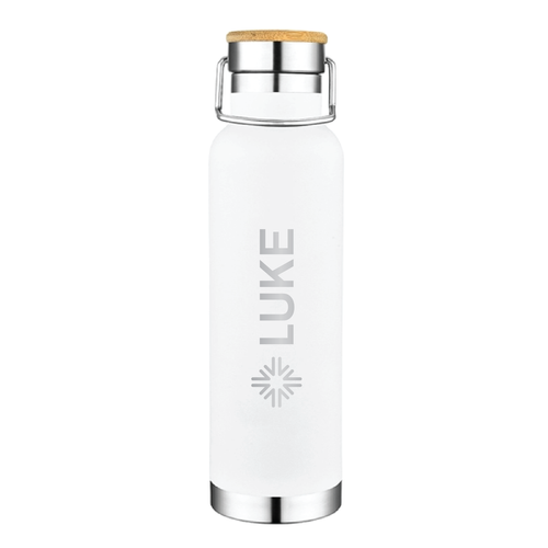 Slate 22oz Vacuum Bottle W/ Bamboo Top image thumbnail