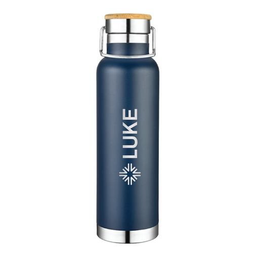 Slate 22oz Vacuum Bottle W/ Bamboo Top image thumbnail
