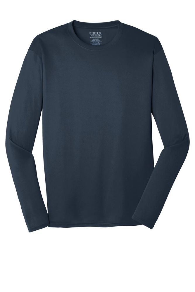 UNISEX - Port & Company Long Sleeve Performance Tee primary image