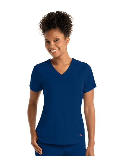 Grey's Anatomy - Women's 4-Pocket V-Neck Emma Scrub Top image thumbnail
