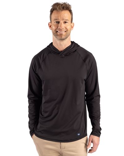 Cutter & Buck Prospect Recycled Featherlight Stretch Mens Hooded Pullover image thumbnail