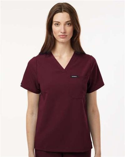 Jaanuu Women's Rhena Essential 1-Pocket Scrub V-Neck Top image thumbnail